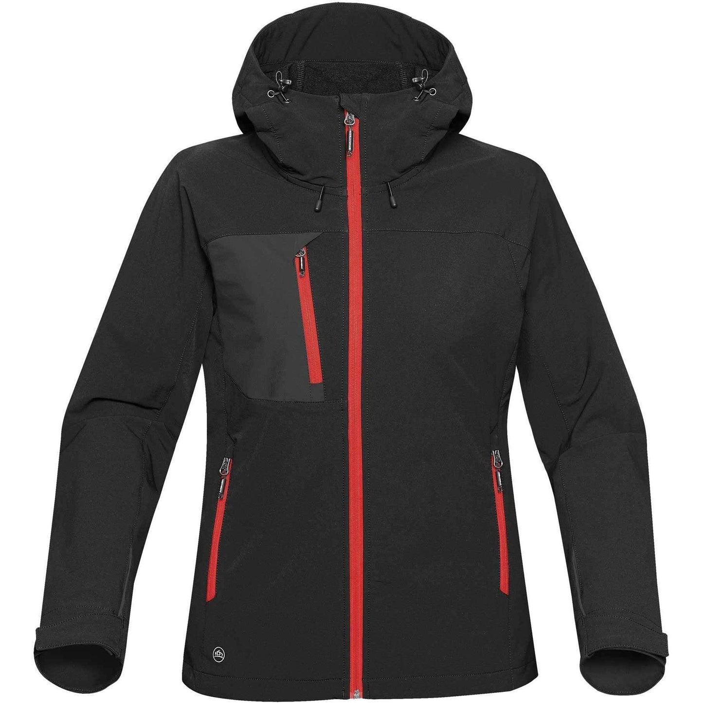 Black/Bright Red